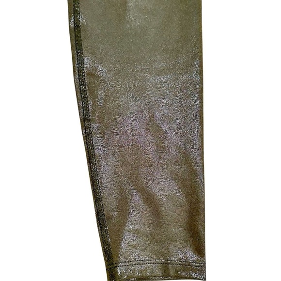Beyond the Bump metallic charcoal gray bellyband leggings USA made size small - Picture 5 of 7